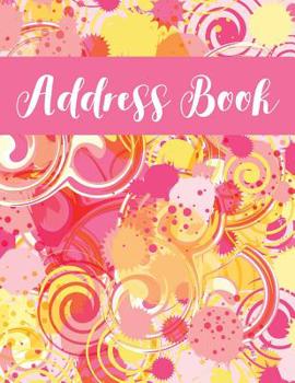 Address Book: Pink Swirl Design Address Organizer