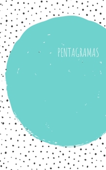 Paperback Pentagramas: Cuaderno de m?sica con hojas de partitura en blanco. [Spanish] Book