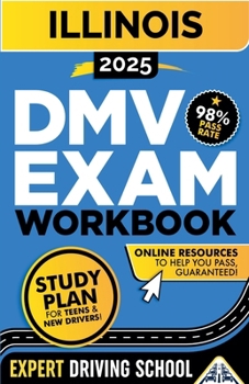 Paperback Illinois DMV Exam Workbook Book