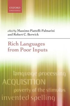 Paperback Rich Languages from Poor Inputs Book