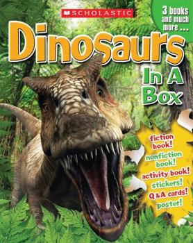 Paperback Dinosaurs in a Box [With Cards and Poster and 3 Books] Book