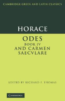 Hardcover Horace: Odes Book IV and Carmen Saecvlare Book