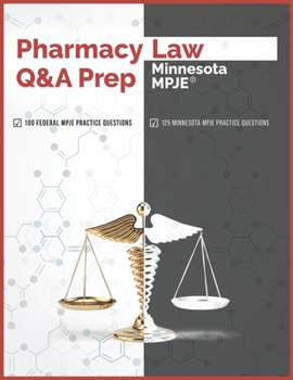 Paperback Pharmacy Law Q&A Prep: Minnesota MPJE Book