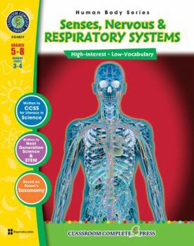 Paperback Nervous, Senses & Respiratory Systems Book