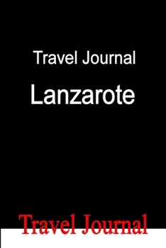 Paperback Travel Journal Lanzarote Book