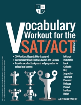 Paperback Vocabulary Workout for the SAT/ACT: Volume 2 Book