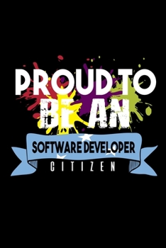 Paperback Proud to be a software developer citizen: 110 Game Sheets - 660 Tic-Tac-Toe Blank Games - Soft Cover Book for Kids - Traveling & Summer Vacations - 6 Book