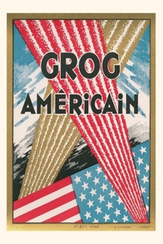Paperback Vintage Journal Grog Americain Poster Book