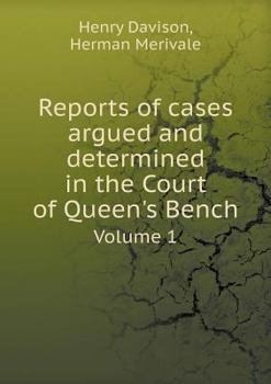 Paperback Reports of cases argued and determined in the Court of Queen's Bench Volume 1 Book