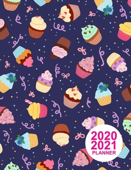 Paperback 2020 2021 Planner: Large Colorful Design Book, 8.5" x 11" Two Year 2020-2021 Calendar Planner, Monthly Schedule Organizer (24 Months Acti Book