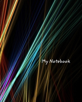 Paperback My Notebook: Large Abstract College Ruled Notebook, Journal Book