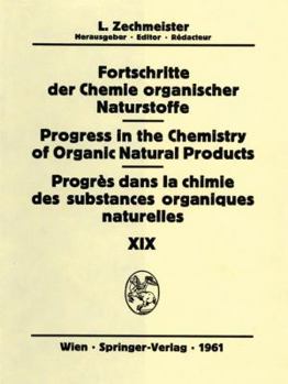 Paperback Fortschritte Der Chemie Organischer Naturstoffe / Progress in the Chemistry of Organic Natural Products / Progrès Dans La Chimie Des Substances Organi Book