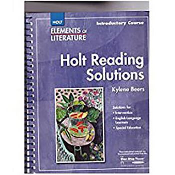 Paperback Elements of Literature: Reading Solutions Introductory Course Book