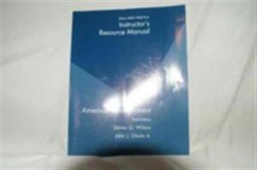 Paperback American Government, Instructor's Resource Manual, 10th Edition Book