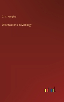 Hardcover Observations in Myology Book