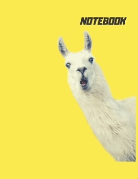 Yellow lamma notebook: Nnlined Unruled Yellow notebook (journal/composition book / sketchbook ) 120 blank pages 8.5x11 , for school.