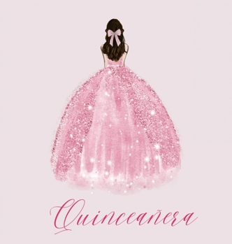 Quinceanera Guest Book with pink dress