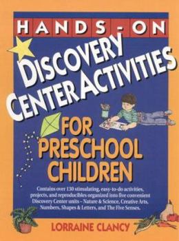 Paperback Hands-On Discovery Center Activities for Preschool Children Book