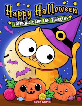 Paperback Toddler Halloween Coloring Book