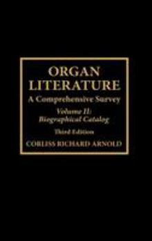 Hardcover Organ Literature: Biographical Catalog Book