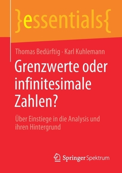 Paperback Grenzwerte Oder Infinitesimale Zahlen?: Über Einstiege in Die Analysis Und Ihren Hintergrund [German] Book