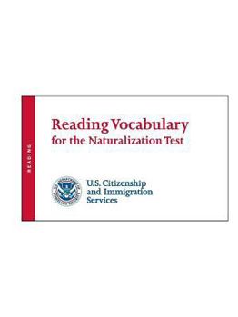 Paperback Reading Vocabulary for the Naturalization Test Book