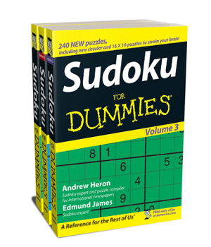 Paperback Sudoku for Dummies, 3 Volume Gift Pack Book