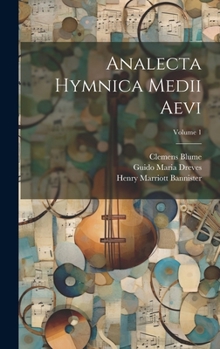 Hardcover Analecta hymnica medii aevi; Volume 1 [German] Book