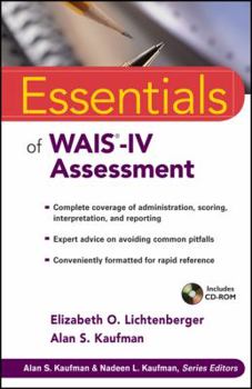 Paperback Essentials of WAIS-IV Assessment [With CDROM] Book