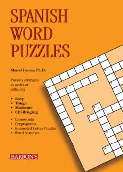 Paperback Spanish Word Puzzles Book