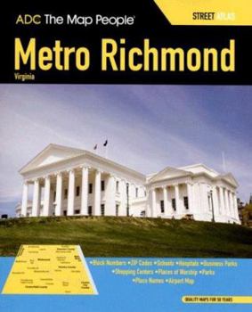 Paperback ADC Metro Richmond Virginia Street Atlas Book