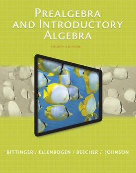 Paperback Prealgebra and Introductory Algebra Book