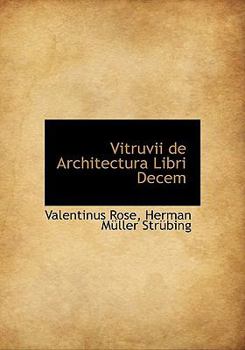 Paperback Vitruvii de Architectura Libri Decem Book