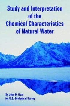 Paperback Study and Interpretation of the Chemical Characteristics of Natural Water Book