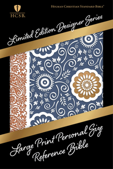 Imitation Leather Large Print Personal Size Reference Bible-HCSB-Designer Bohemian Paisley [Large Print] Book
