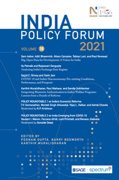 Paperback India Policy Forum 2021: Volume 18 Book