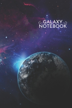 Galaxy Notebook: Space Universe Blank Lined College Ruled Notebook 6x9 Inches 100 Pages Planet Cosmos Journal