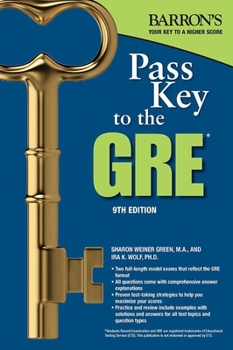 Paperback Pass Key to the GRE Book