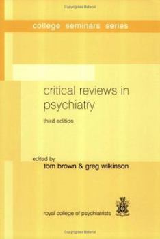 Paperback Critical Reviews in Psychiatry Book