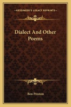 Paperback Dialect And Other Poems Book