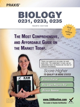 Paperback Praxis Biology 0231, 0233, 0235: Teacher Certification Exam Book