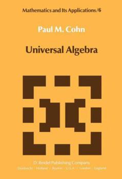 Hardcover Universal Algebra Book