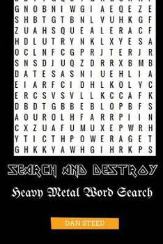 Paperback Search and Destroy Word Search: Heavy Metal Word Search Book
