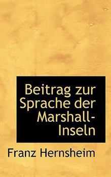 Paperback Beitrag Zur Sprache Der Marshall-Inseln Book