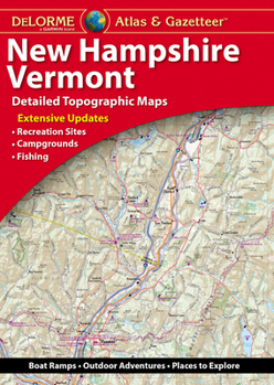 Paperback Delorme Atlas & Gazetteer: New Hampshire, Vermont Book