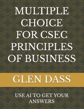 Paperback Multiple Choice for Csec Principles of Business Book