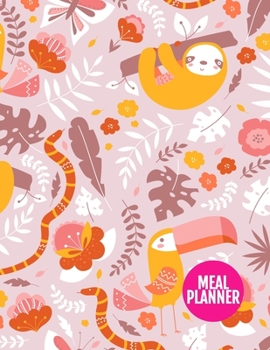 Meal Planner: Pretty Track And Plan Your Meals Weekly - 52 Week Food Planner | Diary | Log | Journal | Calendar - Meal Prep And Planning Grocery List ... Inch | 110 Pages  - Design Element BT 098821