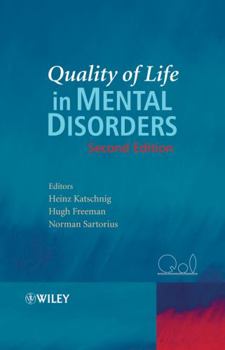 Hardcover Quality of Life in Mental Disorders Book
