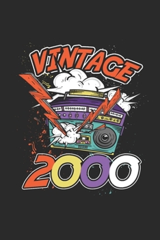 Vintage 2000: Graph Ruled Notebook – Journal for Birthday Gift Idea