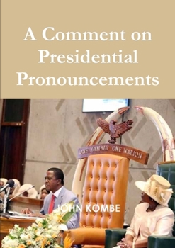 Paperback A Comment on Presidential Pronouncements Book
